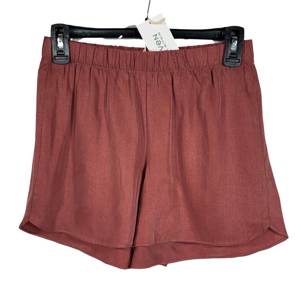 Haven Well Within X-Small Natural Luxe Pajama Lounge Shorts Pull-On Soft Hi-Rise